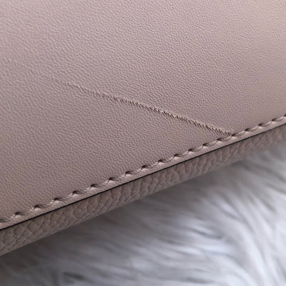 Michael kors serena pebbled leather small handbag satchel Pink gold hardware - Picture 11 of 11